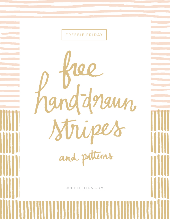 700x900 Freebie Friday Hand Drawn Vector Stripes And Patterns June