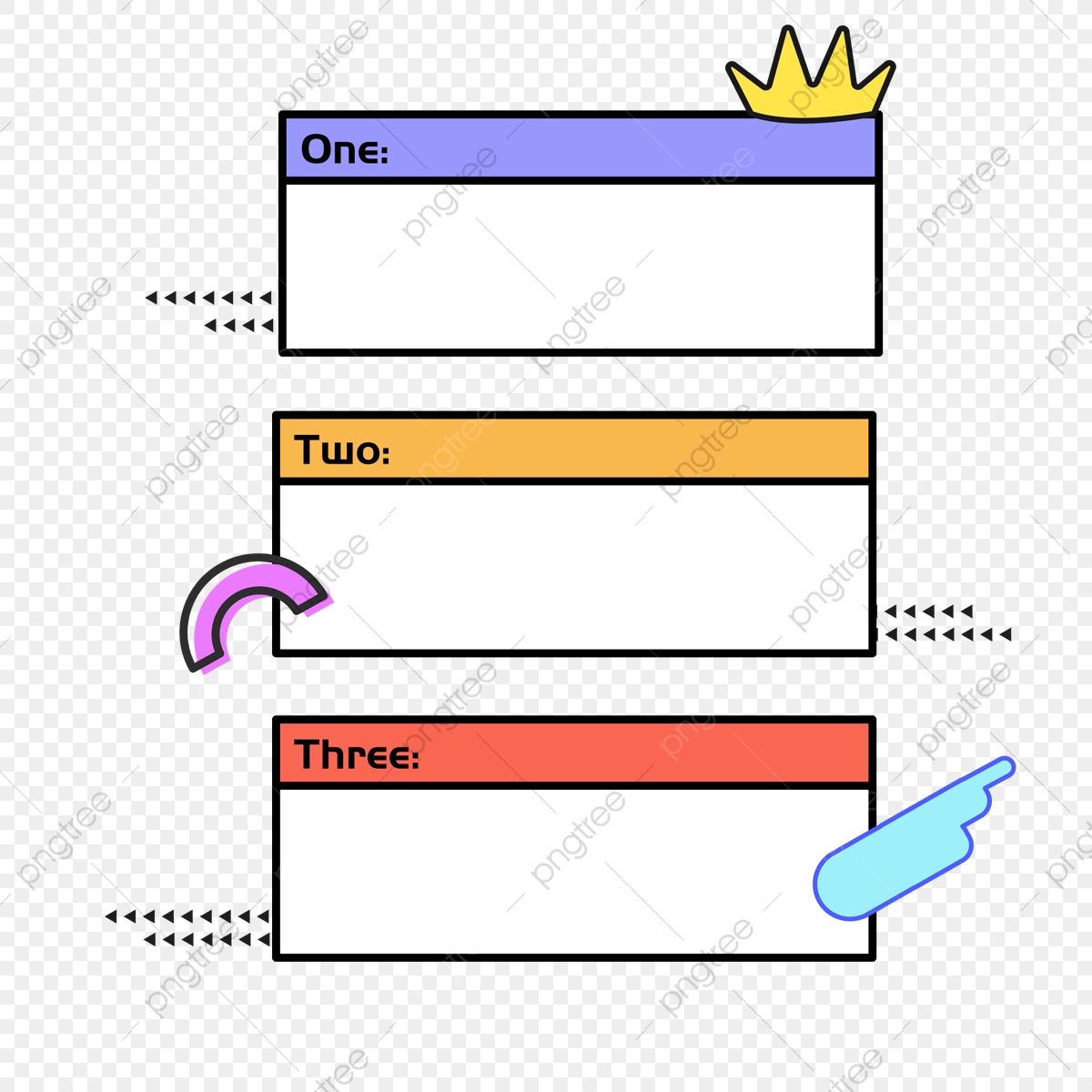 1200x1200 Cartoon Hand Drawn Rectangular Note, Cartoon, Cute, Hand Drawn Png