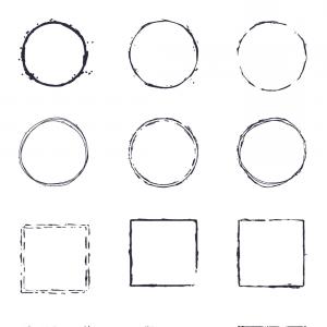 300x300 Hand Drawn Vector Grunge Logo Shapes Soidergi