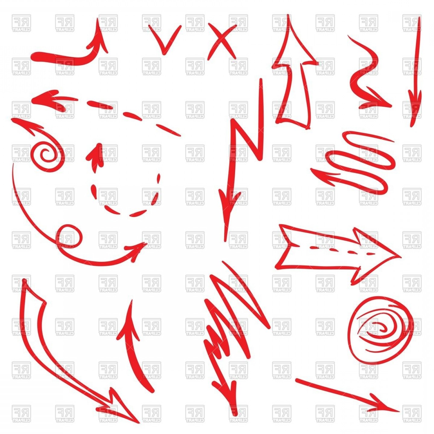 1440x1440 Hand Drawn Vector Shapes Hoodamath