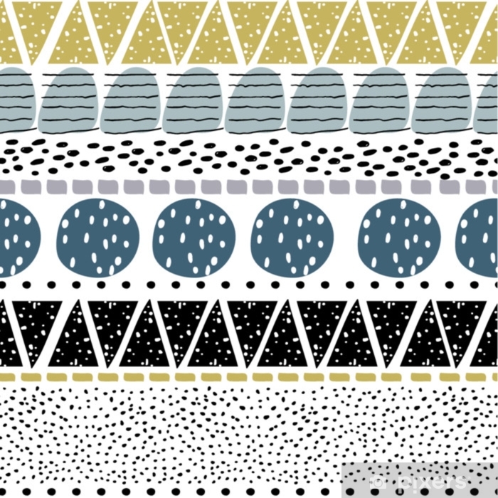700x700 Seamless Abstract Pattern With Hand Drawn Shapes And Elements