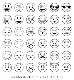 260x280 Big Collection Of Hand Drawn Vector Funny Emoticons Baby
