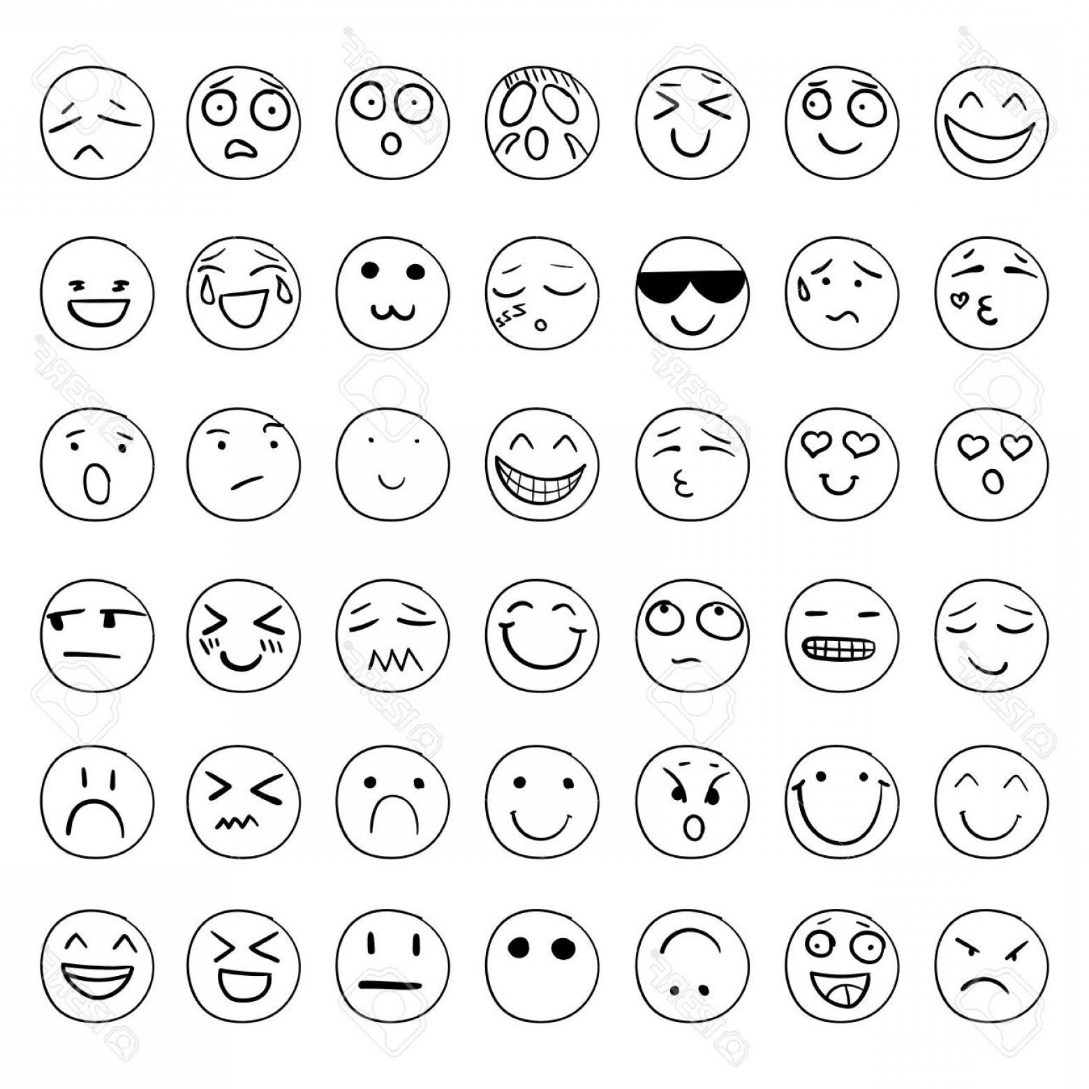 1560x1560 Black Smiley Face Vector Catchsplace