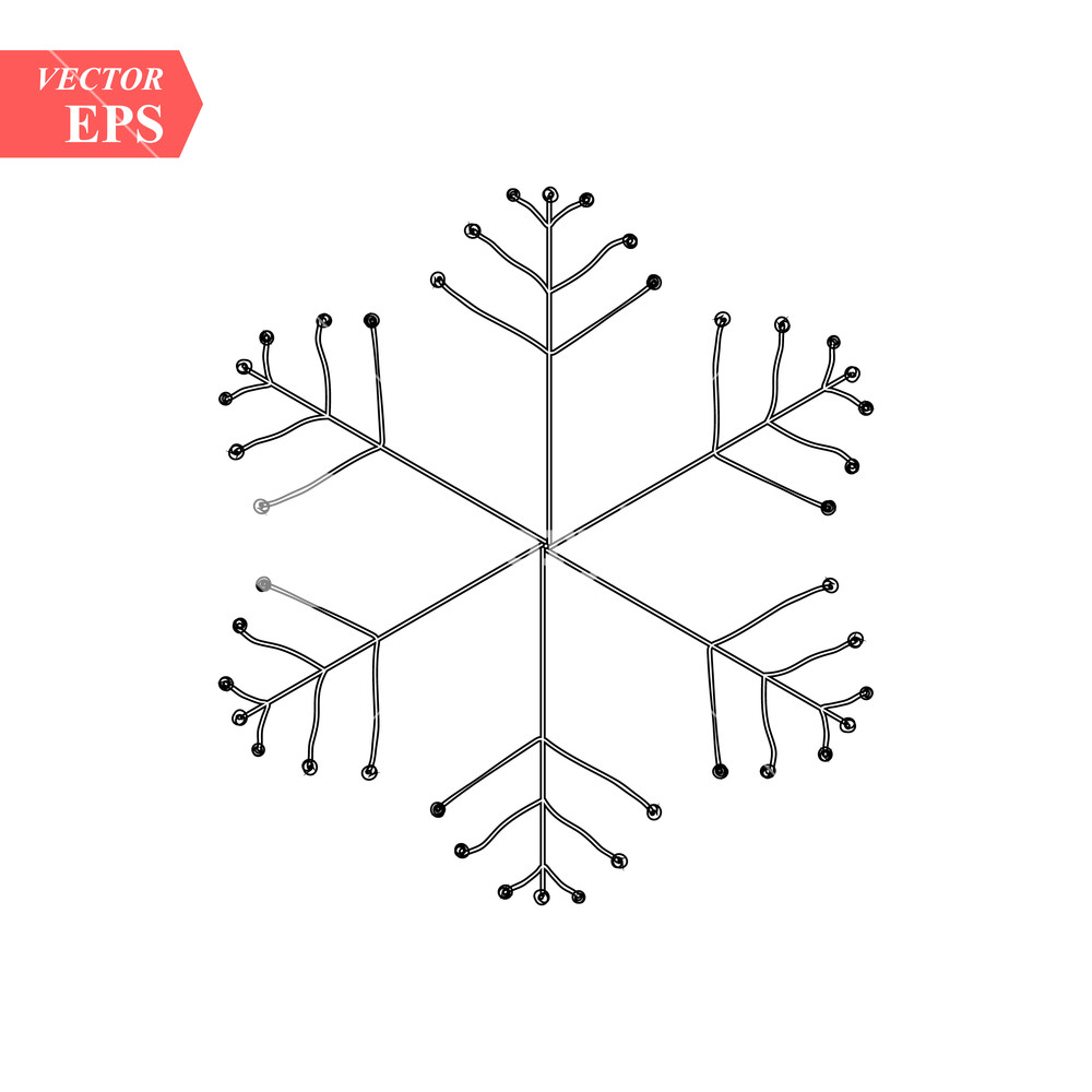 Hand Drawn Snowflakes Delicate Snow Icon Silhouettes Vector 1000x1000 Hand Drawn Snowflakes Delicate Snow Icon Silhouettes Vector