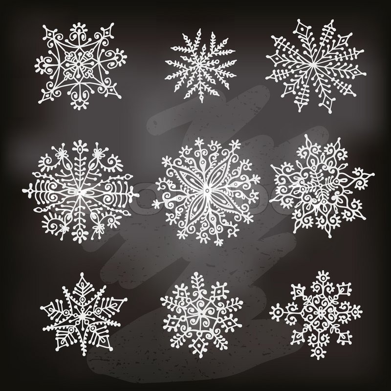 Hand Drawn Snowflakes Design Stock Vector Colourbox 800x800 Hand Drawn Snowflakes Design Stock Vector Colourbox