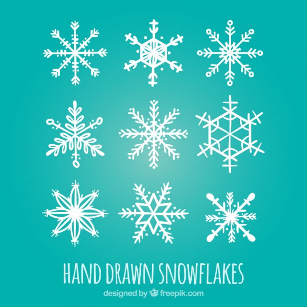 Hand Drawn White Snowflakes Vector Premium Download 626x626 Hand Drawn White Snowflakes Vector Premium Download