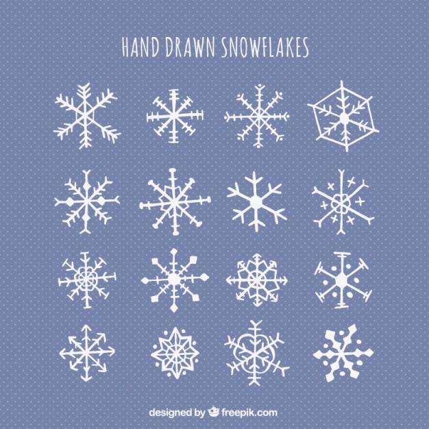 Cute Hand Drawn Snowflakes Vector Free Download 626x626 Cute Hand Drawn Snowflakes Vector Free Download