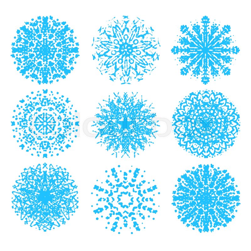 Ink Hand Drawn Snowflakes Vector Set Stock Vector Colourbox 800x800 Ink Hand Drawn Snowflakes Vector Set Stock Vector Colourbox