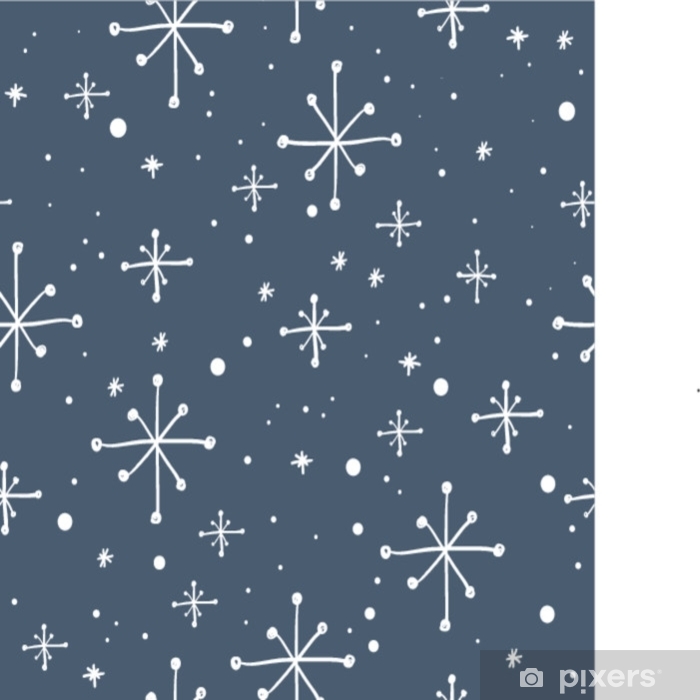 Vector Seamless Hand Drawn Snowflakes Pattern Winter Background 700x700 Vector Seamless Hand Drawn Snowflakes Pattern Winter Background