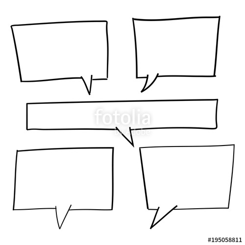 500x500 Hand Drawn Speech Bubble Vector Stock Image And Royalty Free
