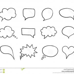 300x300 Vector Talk Bubble Set Speech Box Collection Hand Drawn Design