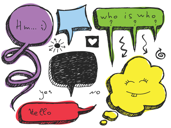 567x425 Set Of Hand Drawn Speech Bubbles Vector Over Millions Vectors