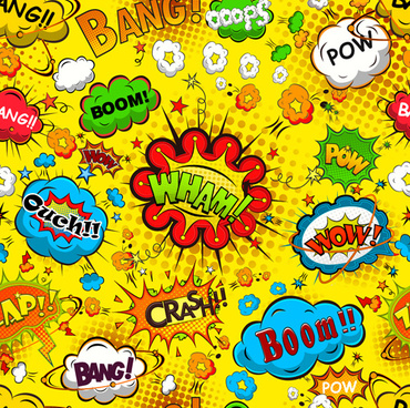 370x368 Comic Book Speech Bubbles Free Vector Download