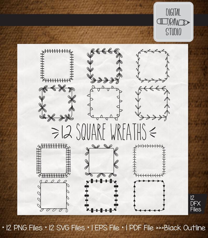 Hand Drawn Square Vector