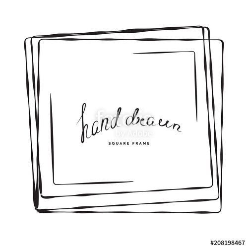 500x500 Hand Drawn Square Frame Stock Image And Royalty Free Vector
