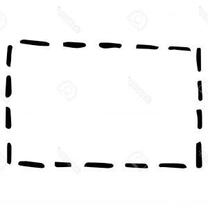 300x300 Photostock Vector Hand Drawn Rectangle Frame Cartoon Vector Square