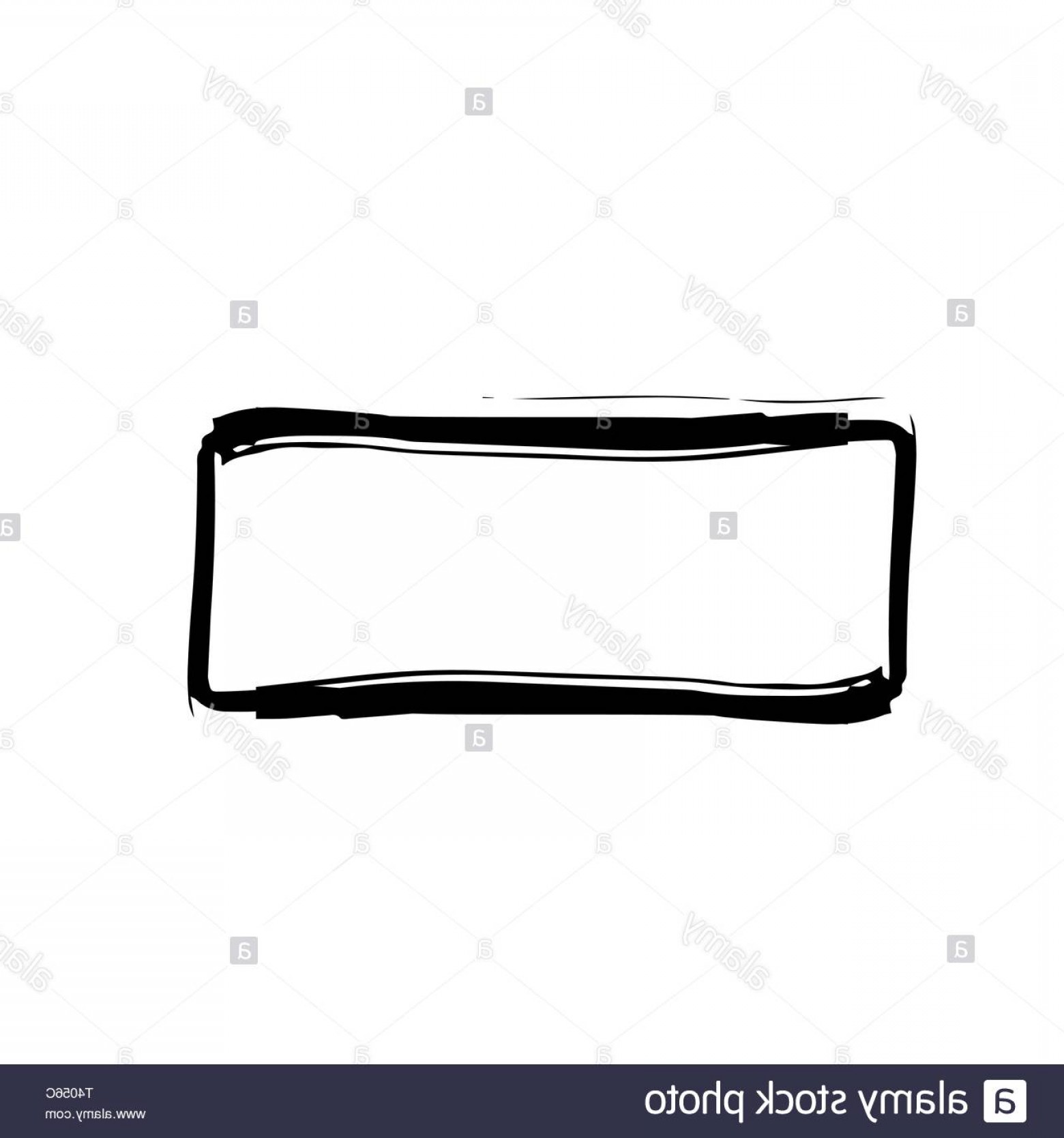 1560x1668 Rough Hand Drawn Square Black Isolated Frame Paintbrush Border