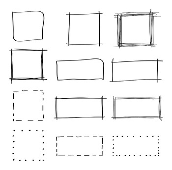 Hand Drawn Square Vector at Vectorified.com | Collection of Hand Drawn