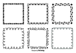 310x217 Free Hand Drawn Square Set Graphics Download Uihere