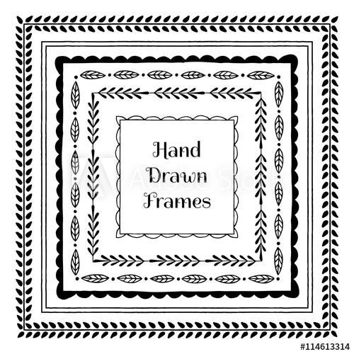 Hand Drawn Square Vector at Vectorified.com | Collection of Hand Drawn