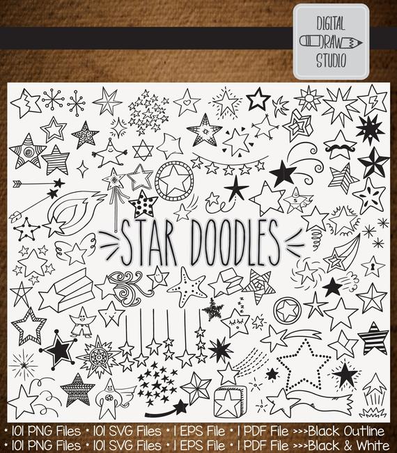 Hand Drawn Star Vector