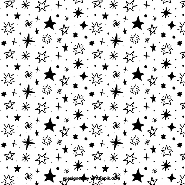 626x626 Hand Drawn Stars Background Vector Free Download