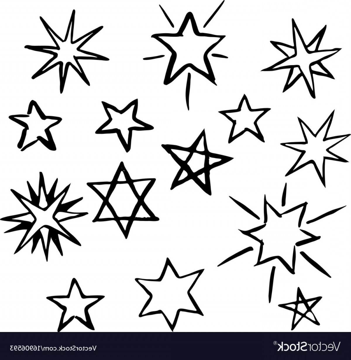 Hand Drawn Star Vector at Vectorified.com | Collection of Hand Drawn ...