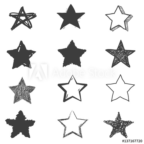 Hand Drawn Star Vector at Vectorified.com | Collection of Hand Drawn ...