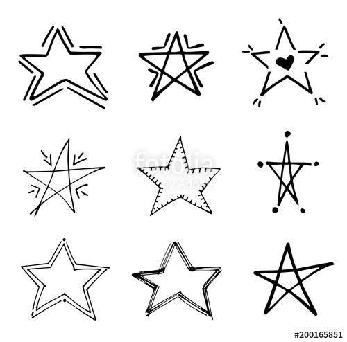 Hand Drawn Star Vector at Vectorified.com | Collection of Hand Drawn ...