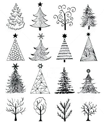 334x400 Drawn Christmas Tree Nas