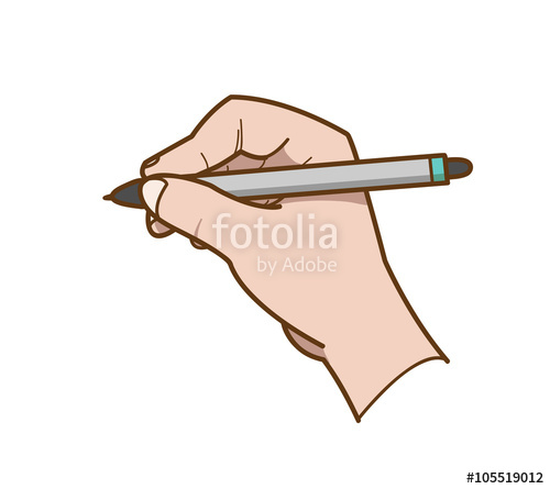 500x445 Hand Drawing, A Hand Drawn Vector Illustration Of A Hand Holding
