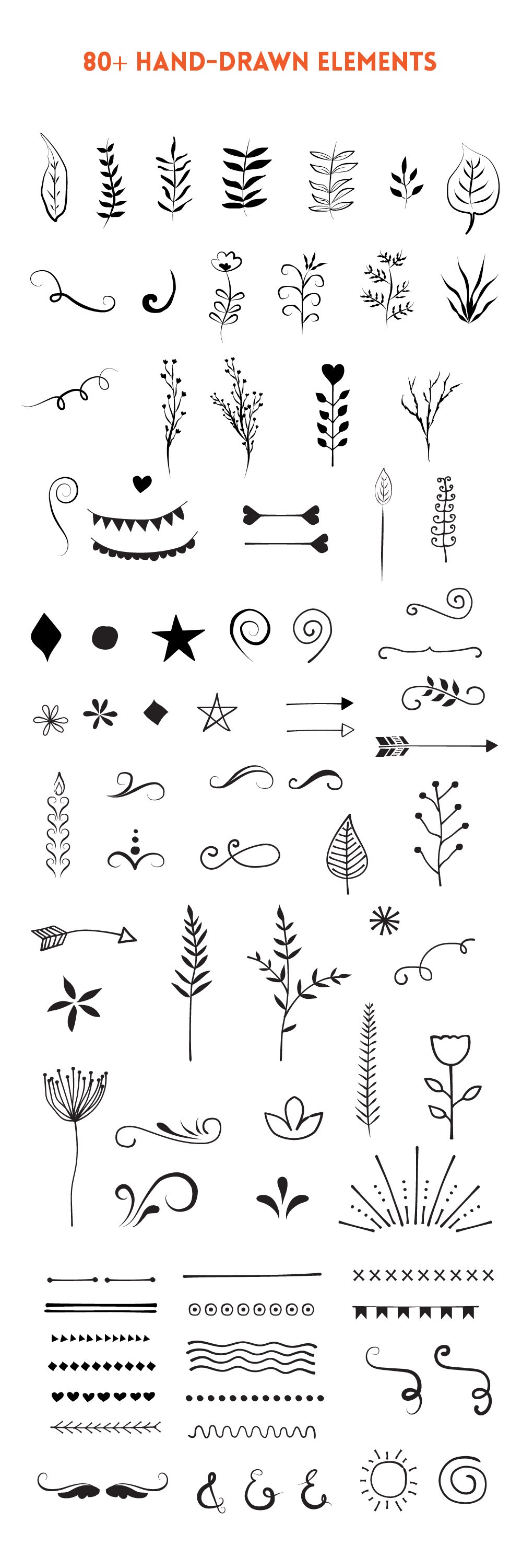 Hand Drawn Vector Elements
