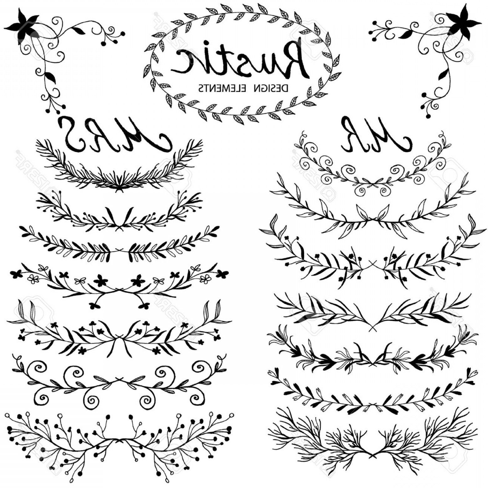 1560x1560 Hand Drawn Vector Elements Photostock Vector Hand Drawn Vector