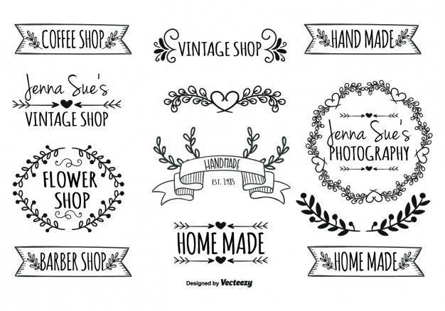 626x438 Decorative Hand Drawn Elements Vector Free Download