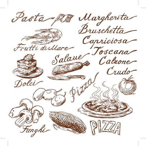 Hand Drawn Illustrations Food Elements Vector Free Download 500x500 Hand Drawn Illustrations Food Elements Vector Free Download