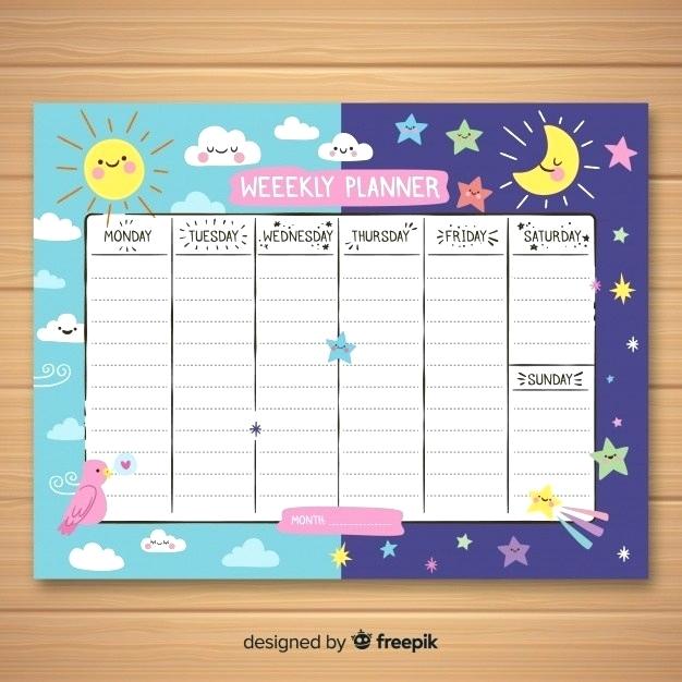 Cute Hand Drawn Weekly Schedule Template Free Vector Cute Hand 626x626 Cute Hand Drawn Weekly Schedule Template Free Vector Cute Hand