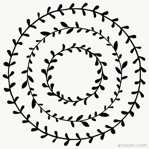 480x480 Wreaths Vector Art