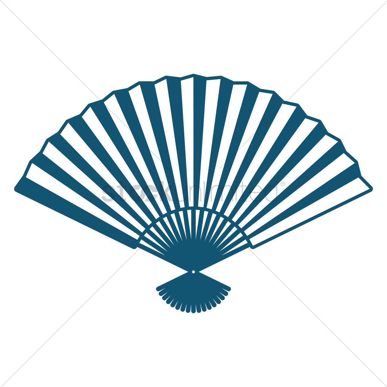 1300x1300 Hand Fan Vector Image