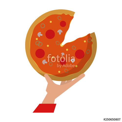 500x500 Hand Grabbing Pizza Stock Image And Royalty Free Vector