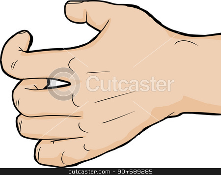 450x356 Close Up Grabbing Hand Stock Vector