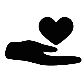 283x283 Hand Heart Silhouette Silhouette Of Hand Heart