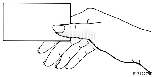 500x250 Hand Holding Card Vector Stock Image And Royalty Free Vector