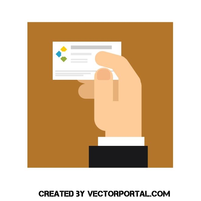 660x660 Hand Holding Business Card Vector Image Business And Finance