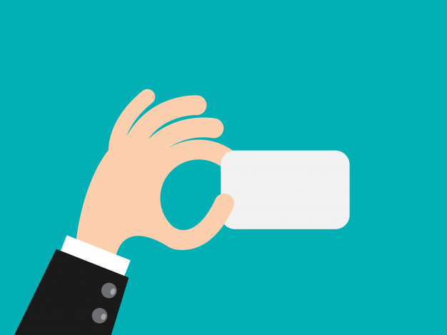 626x469 Business Man Hand Holding White Business Card Vector Premium