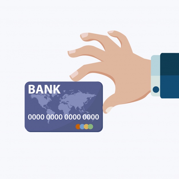 626x626 Hand Holding Credit Card Vector Free Download