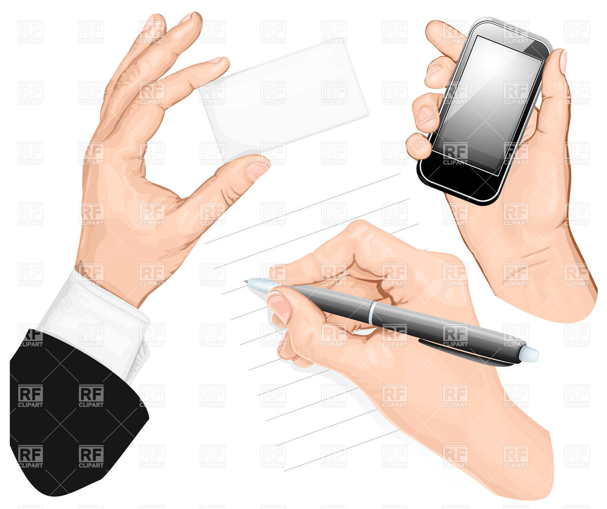 1200x1008 Writing Hand With Pen, Holding Smartphone And Hand Holding