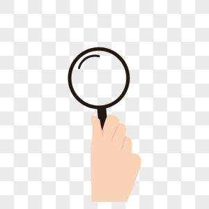 Hand Holding Magnifying Glass Vector