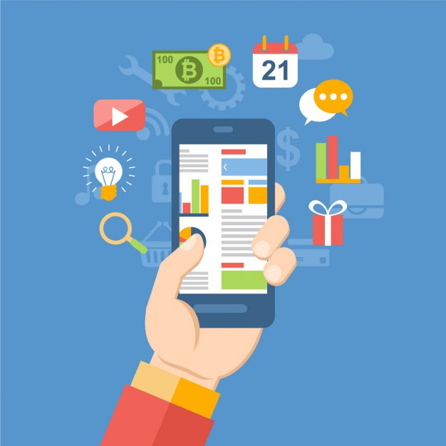 626x626 Hand Holding A Mobile Vector Free Download