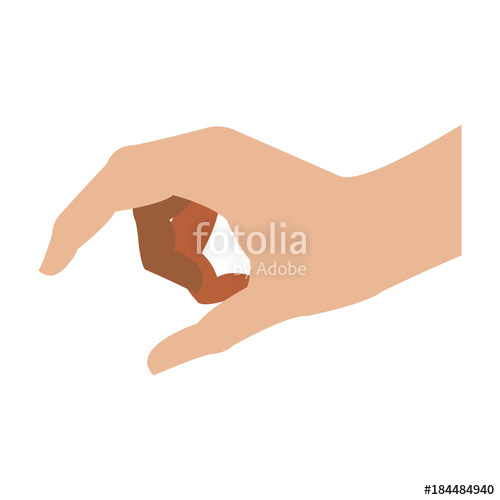 500x500 Hand Holding Something Icon Vector Illustration Graphic Design