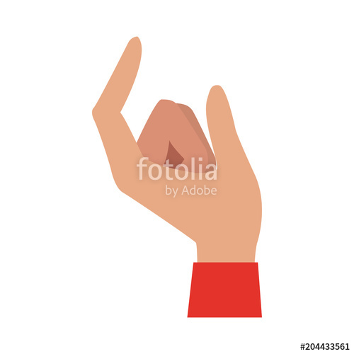 500x500 Hand Holding Something Vector Illustration Graphic Design Stock
